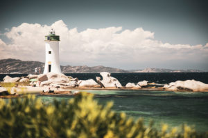 Lighthouse near Palau, Sardinia, Costa Smeralda Lighthouse near Palau, Sardinia, Costa Smeralda